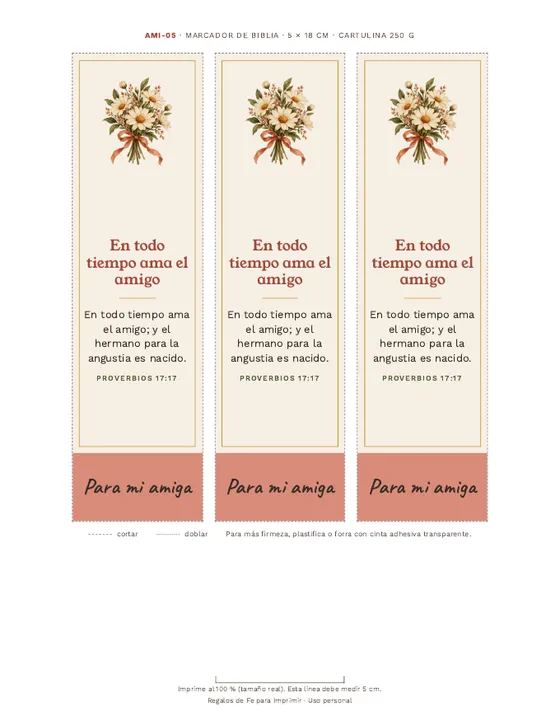 Hoja de la colección Amigas